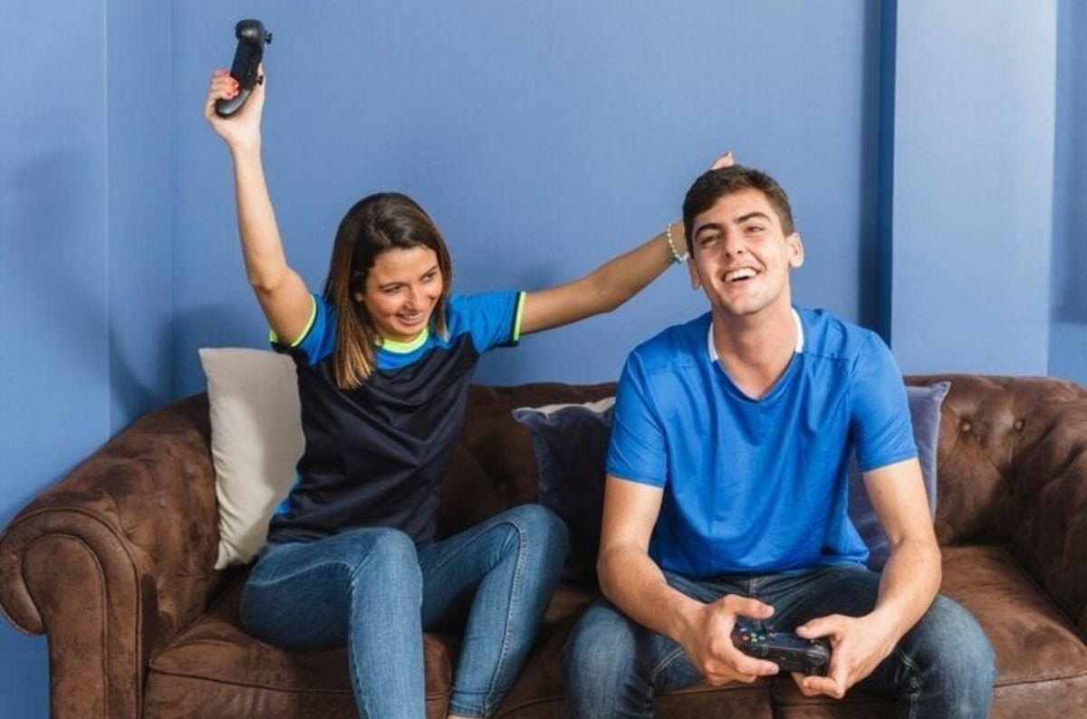 A sleek TV interface showing the best IPTV services in Canada.