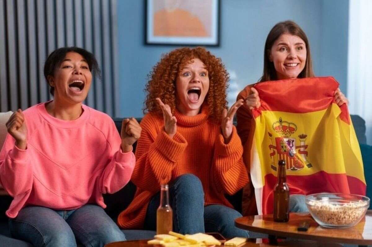 A sleek TV setup streaming high-definition content through IPTV in Canada.